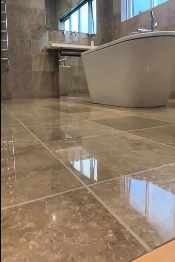 Countertop Polishing in Marina apartment, UAE — real MarblePro project — after MarblePro polishing