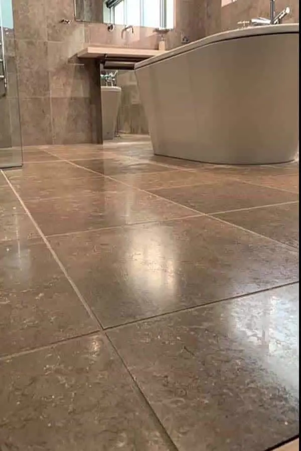Countertop Polishing in Marina apartment, UAE — real MarblePro project — before polishing