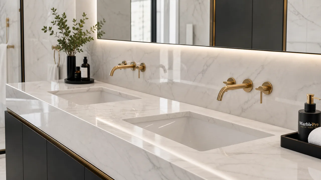 Countertop Polishing in Dubai & UAE — professional countertop polishing result by MarblePro